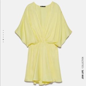 Zara yellow dress